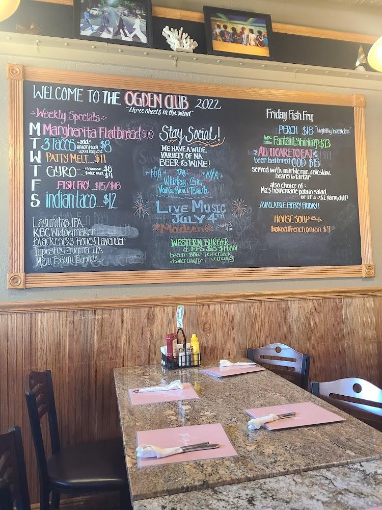 Ogden Club Menu image 1